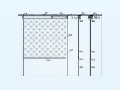 RS235757電動(dòng)卷簾（帶側(cè)軌）