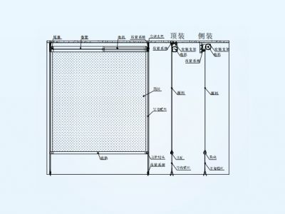 RS2281中81電動(dòng)卷簾（導(dǎo)向鋼絲）
